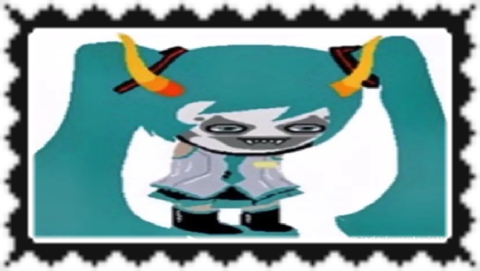 gamzee in a miku cosplay